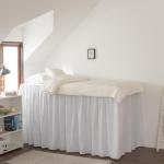 Dorm Room Bed Skirt Twin XL - College Dorm Bed Skirt - Extra Long Dorm Room Bed Skirt 42 Inch Tailored Drop - 100% Microfiber Dorm Room Bedskirts - College Dorm Bed Skirt - White, Twin-XL /42 Drop