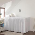 Dorm Room Bed Skirt Twin XL - College Dorm Bed Skirt - Extra Long Dorm Room Bed Skirt 42 Inch Tailored Drop - 100% Microfiber Dorm Room Bedskirts - College Dorm Bed Skirt - White, Twin-XL /42 Drop