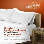 TEXAS LINEN CO. Luxury Egyptian Cotton King Size Sheet Set - 600 Thread Count 4 PC Deep Pocket Fitted and Flat Sheets, Soft, Cooling Extra Long Staple Hotel-Quality Bedding with Sateen Weave - White
