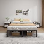 LUMUNANCE Metal Bed Frame Full Size - 14 Inch Heavy-Duty Full Platform Bed Frame No Box Spring Needed, Easy Assembly, Noise-Free, Sturdy Mattress Foundation, Underbed Storage Space