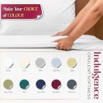 Mayfair Linen 100% Egyptian Cotton Sheets King Size - Luxury 1200 High Thread Count Egyptian Cotton King Size Sheets Set (4 PC, Light Grey), Soft, Cooling, 17" Deep Pocket Sateen Weave Hotel Bedding