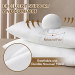 MIULEE 14x36 Inch Pillow Insert, Throw Pillow for Bed Sofa Couch Rectangle Decorative Lumbar Virgin Microfiber Stuffer