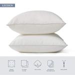 Leeden 18 x 18 Pillow Inserts (Set of 2) - Throw Pillow Inserts with 100% Cotton Cover - 18 Inch Square Decorative Pillows for Sofa, Couch, Bed and Home Decor