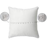 Leeden 18 x 18 Pillow Inserts (Set of 2) - Throw Pillow Inserts with 100% Cotton Cover - 18 Inch Square Decorative Pillows for Sofa, Couch, Bed and Home Decor