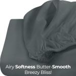 Utopia Bedding Twin Fitted Sheet - Bottom Sheet - Deep Pocket - Soft Microfiber - Shrinkage and Fade Resistant - Easy Care -1 Fitted Sheet Only (Grey)