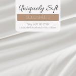Linen Market Double-Brushed Microfiber Twin Sheet Set 3 Piece – Oeko-TEX Certified Ultra Soft & Wrinkle-Free - 16" Deep Pocket Sheets - Easy Care Twin Size - White