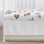 Sweet Jojo Designs 4-Piece Baby Crib Bedding Set (Woodland Animals) for Boys or Girls, Infants/Nursery incl. Blanket, Fitted Sheet, Skirt, Diaper Stacker (Neutral Theme, Forest Animal, Bear, Hedgehog)