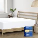 Thread Spread Luxury Egyptian Cotton King Fitted Sheet - 1000-Thread-Count 16" Deep Pocket, Soft, Smooth, Cooling, Sateen Weave, Extra Long Staple King Size - White