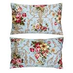 FADFAY Shabby Floral Bedding Elegant Peony Sheets Set Luxury Bedding Collections 800 Thread Count 100% Egyptian Cotton Deep Pocket, 4 Piece-Full Size