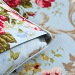 FADFAY Shabby Floral Bedding Elegant Peony Sheets Set Luxury Bedding Collections 800 Thread Count 100% Egyptian Cotton Deep Pocket, 4 Piece-Full Size