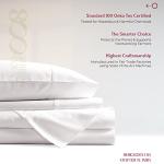 Mayfair Linen 100% Egyptian Cotton Sheet California King Size - 6 PC 800 High Thread Count Egyptian Cotton Cal King Size Bed Sheets Set (White), Soft, Cooling, 16" Deep Pocket Luxury Hotel Bedsheet
