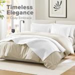 Comfort Spaces Kienna Quilt Set- Double Sided Stitching Design Summer Blanket, Lightweight, Soft, All Season Bedding Layer, Matching Sham, White, Coverlet Full/Queen(90"x90") 3 Piece