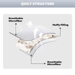 Maple&Stone White Quilt Set Queen Size, Lightweight Bedspread Ultrasonic Chevron Pattern Light Coverlet for All Season Comforter Bedding Decor - 3 Piece Full Bed Cover Sets