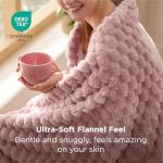 Bedsure Pink Throw Blanket for Couch - 350GSM Soft Cozy Throw Blankets for Bed Home Room Decor, GentleSoft Cute Fleece Birthday Gifts for Women Girls, 50x60 Inches