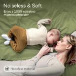 100% Waterproof King Mattress Protector - 360 Protection Against Spills, Stains & Accidents for Parents & Pet Owners - Noiseless & Cooling Viscose Made from Bamboo (White)