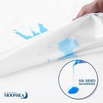 Twin Mattress Protector Waterproof 2 Pack Zippered for Kids, 6-Side Waterproof Twin Size Mattress Encasement, Box Spring Cover