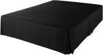 Amazon Basics Lightweight Pleated Bed Skirt, King, Black, Solid