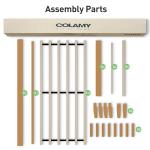 COLAMY 12 Inch Queen Size Platform Bed Frame，Sturdy Wood Bed Frame with Wood Slat Support, No Box Spring Needed, Easy Assembly(Rustic Pine)