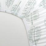 HonestBaby Unisex-Baby Fitted Crib Sheets Set Standard Mattress, 100% Organic Cotton Baby Boys, Girls, Neutral, 1 Pack - Navy, One Size