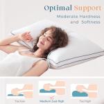 MUXHOMO Bed Pillows Queen Size Set of 2, Hotel Collection Sleeping Pillows 2 Pack for Side and Back Sleepers, Down Alternative Plump Filling, 20 x 30 Inches