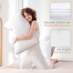 MUXHOMO Bed Pillows Queen Size Set of 2, Hotel Collection Sleeping Pillows 2 Pack for Side and Back Sleepers, Down Alternative Plump Filling, 20 x 30 Inches