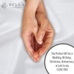 Bella Coterie Luxury Bamboo Viscose King Size Duvet Cover Set | 100% Organically Grown | Corner Ties | Ultra Soft | Cooling | Two Pillow Shams | 106 x 94 | No Insert [White]