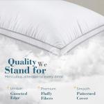 viewstar Pillows Queen Size Set of 2, Hotel Quality, Down Alternative Gusseted Bed Pillows for Side, Back, or Stomach Sleepers, White