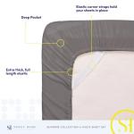 King Size Sheets - Breathable Luxury Bed Sheets with Full Elastic & Secure Corner Straps Built In - 1800 Supreme Collection Extra Soft Deep Pocket Bedding Set, Sheet Set, King, Gray