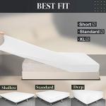Stretch Twin Fitted Sheet Only - 4-Way Stretchy Jersey Knit RV Camper Bunk Bed Sheets, Snug Fit as Futon Mattress or Fitted Daybed Cover, Non Slipping, Soft & Comfortable - White, Twin