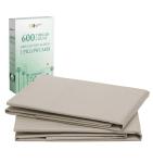 California Design Den Hotel Quality Standard/Queen Size Pillow Cases Set of 2 - Luxury 600 Thread Count Sateen, Natural 100% Cotton Pillow Cover, Crisp, Cool and Durable - Soft Linen