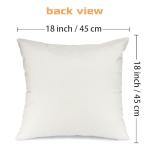AACORS Halloween Throw Pillow Cover 18X18 Inch Skeleton Decorations Holiday Farmhouse Black Cushion Case for Sofa Couch Decor AA016-18