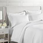 Madison Park Cotton Sheet Set, Soft & Breathable 500TC Egyptian Cotton Sheets, All Seaons Elastic Deep Pockect Sheet Set, Lightweighted 100% Egyptian Bed Sheets, King White 4 Piece