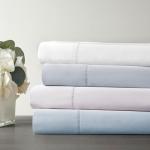 Madison Park Cotton Sheet Set, Soft & Breathable 500TC Egyptian Cotton Sheets, All Seaons Elastic Deep Pockect Sheet Set, Lightweighted 100% Egyptian Bed Sheets, King White 4 Piece