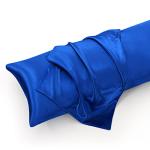 Entisn 5Pcs Silky Satin Sheets Set, Full Size Satin Bed Sheets Set, Royal Blue Luxury Bedding Sets, Breathable & Ultra Soft Sheets Set Includes 1 Fitted Sheet, 1 Flat Sheet, 3 Pillowcases