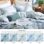 Bedsure Duvet Cover Queen Size - Gingham Reversible Buffalo Plaid Duvet Cover Set with Zipper Closure, 3 Pieces Blue Bedding Set with 8 Corner Ties and 2 Pillow Shams 20"x26"