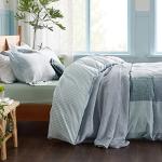 Bedsure Duvet Cover Queen Size - Gingham Reversible Buffalo Plaid Duvet Cover Set with Zipper Closure, 3 Pieces Blue Bedding Set with 8 Corner Ties and 2 Pillow Shams 20"x26"