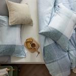 Bedsure Duvet Cover Queen Size - Gingham Reversible Buffalo Plaid Duvet Cover Set with Zipper Closure, 3 Pieces Blue Bedding Set with 8 Corner Ties and 2 Pillow Shams 20"x26"