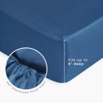 Wake In Cloud - Dinosaur Toddler Bedding Set for Boys, Jurassic Dino World Sketch, 4 Pieces Soft Crib Bed Set Including Comforter, Sheets and Pillowcase, Navy Blue