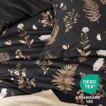 Bedsure Comforter Set King Size - Cute Floral Comforter, Black Bedding Comforter Sets, 1 Soft Reversible Botanical Flowers Comforter and 2 Pillow Shams