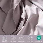 ClevaHome Queen Size Sheet Set - 6 Piece Soft Breathable Luxury Bed Sheet Set - Shrinkage & Fade Resistant Embroidered Bedding Sheet with Deep Pocket, 2 Extra Pillowcases (Queen, Purple Dove)