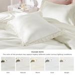Bedsure Cotton Duvet Cover King Size - Cute Lace Textured Duvet Cover Set, Soft and Lightweight Gauze Boho Bedding Set for All Seasons (White, King, 104"x90")