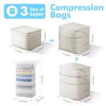Ultra Space Saving Storage Bags for Bedding - 3 Pack
