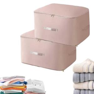 2PCS Compression Storage Bags for Bedding - Pink