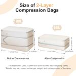 Easortm Large Comforter Storage Bags - 2-Pack