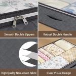 Under Bed Storage Containers – 10 Pack Organizer