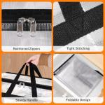 BlissTotes 4 Pack Clear Storage Bags for Bedding