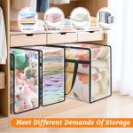 BlissTotes 4 Pack Clear Storage Bags for Bedding