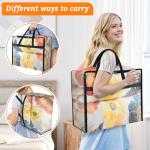 BlissTotes 4 Pack Clear Storage Bags for Bedding