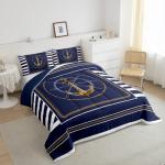 Nautical Anchor Comforter Set for Queen Beds