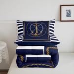 Nautical Anchor Comforter Set for Queen Beds
